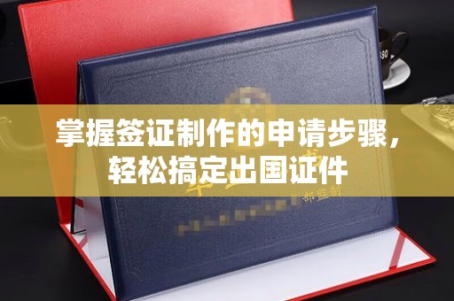 苏州掌握签证制作的申请步骤，轻松搞定出国证件